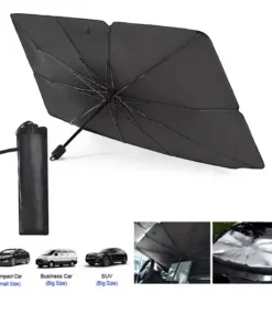 Parabrisas para coche con aislamiento térmico y protección UV - Cubierta parasol plegable para coche